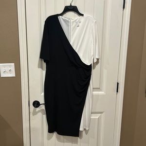 London Time black & white cocktail dress size 16
